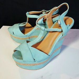 Turquoise Shi Wedges